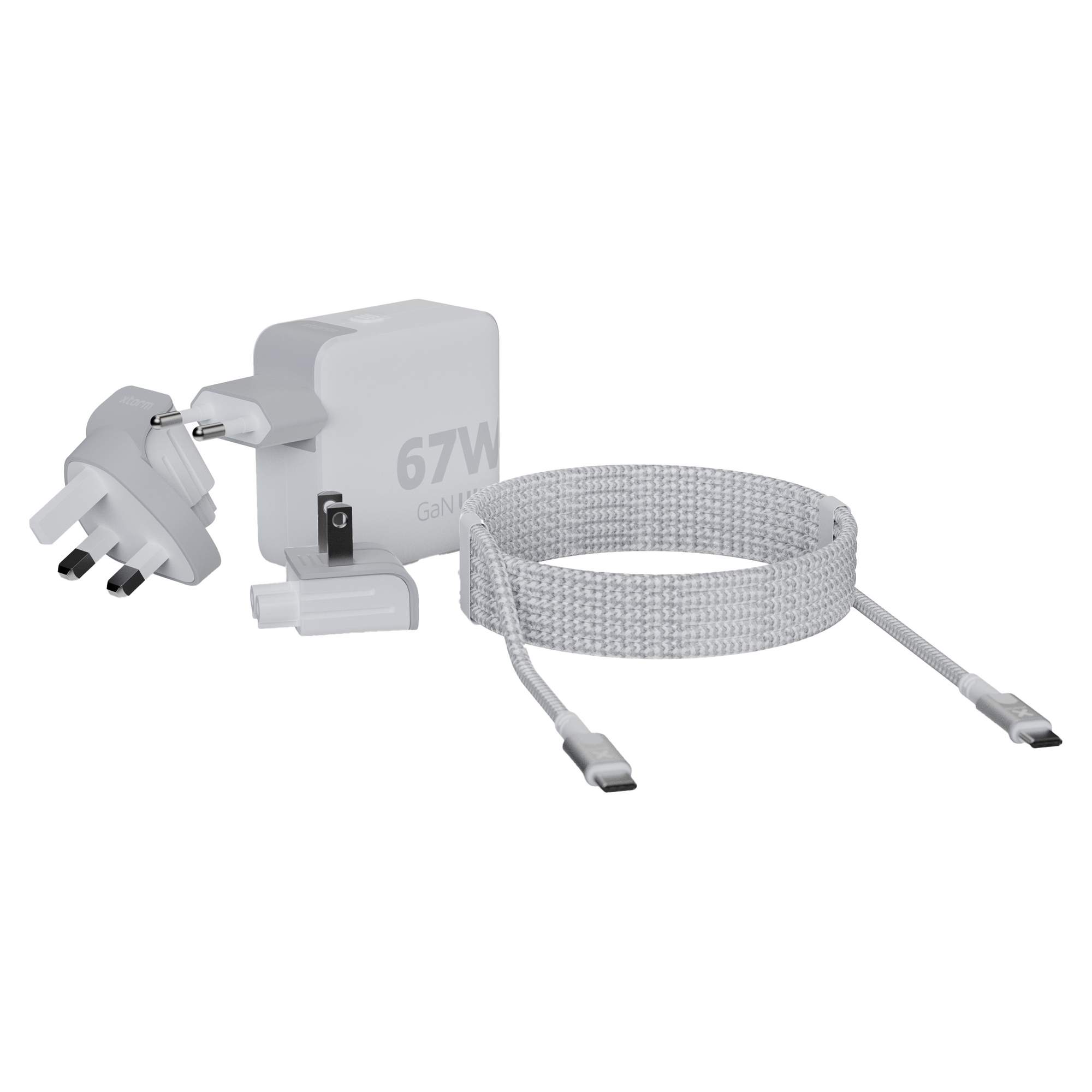 Xtorm 67W GAN-ULTRA TRAVEL CHARGER + USB-C PD CABLE - Reisestecker