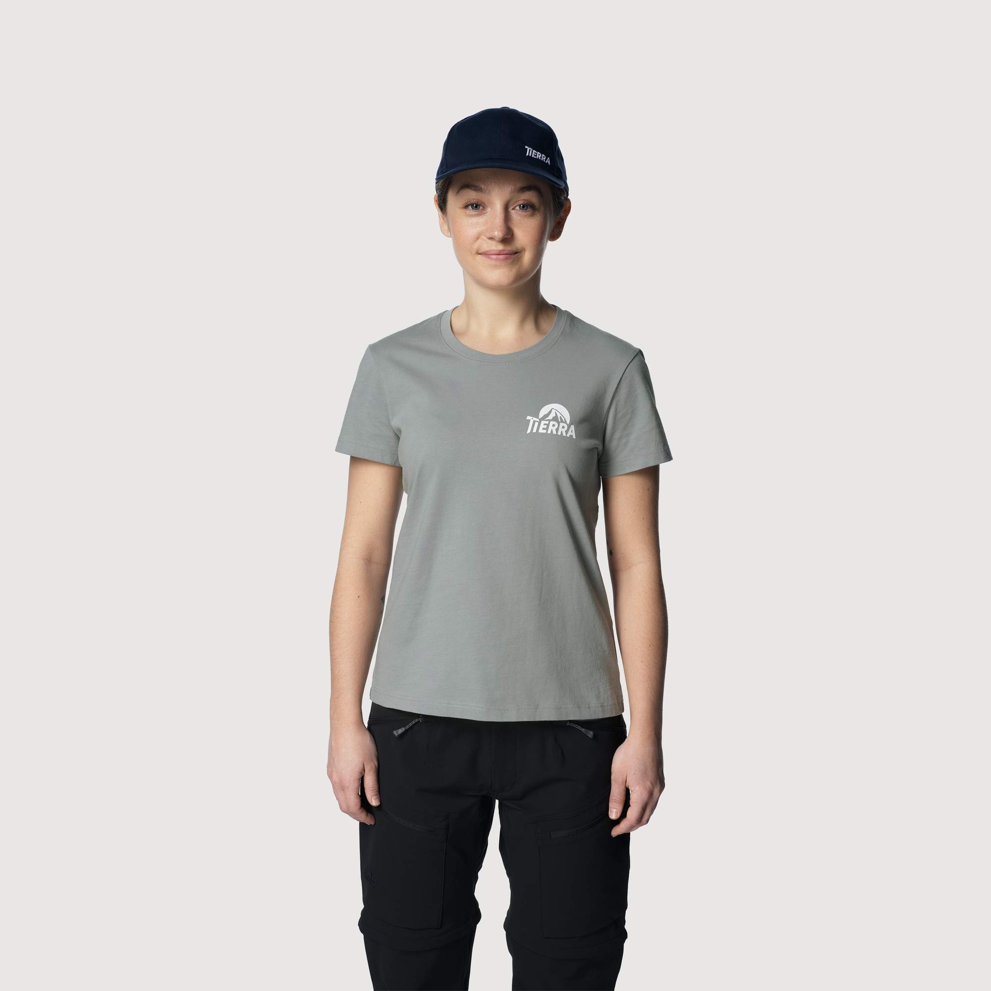 Tierra ORGANIC HEAVY COTTON TEE EMBROIDED W Damen - T-Shirt
