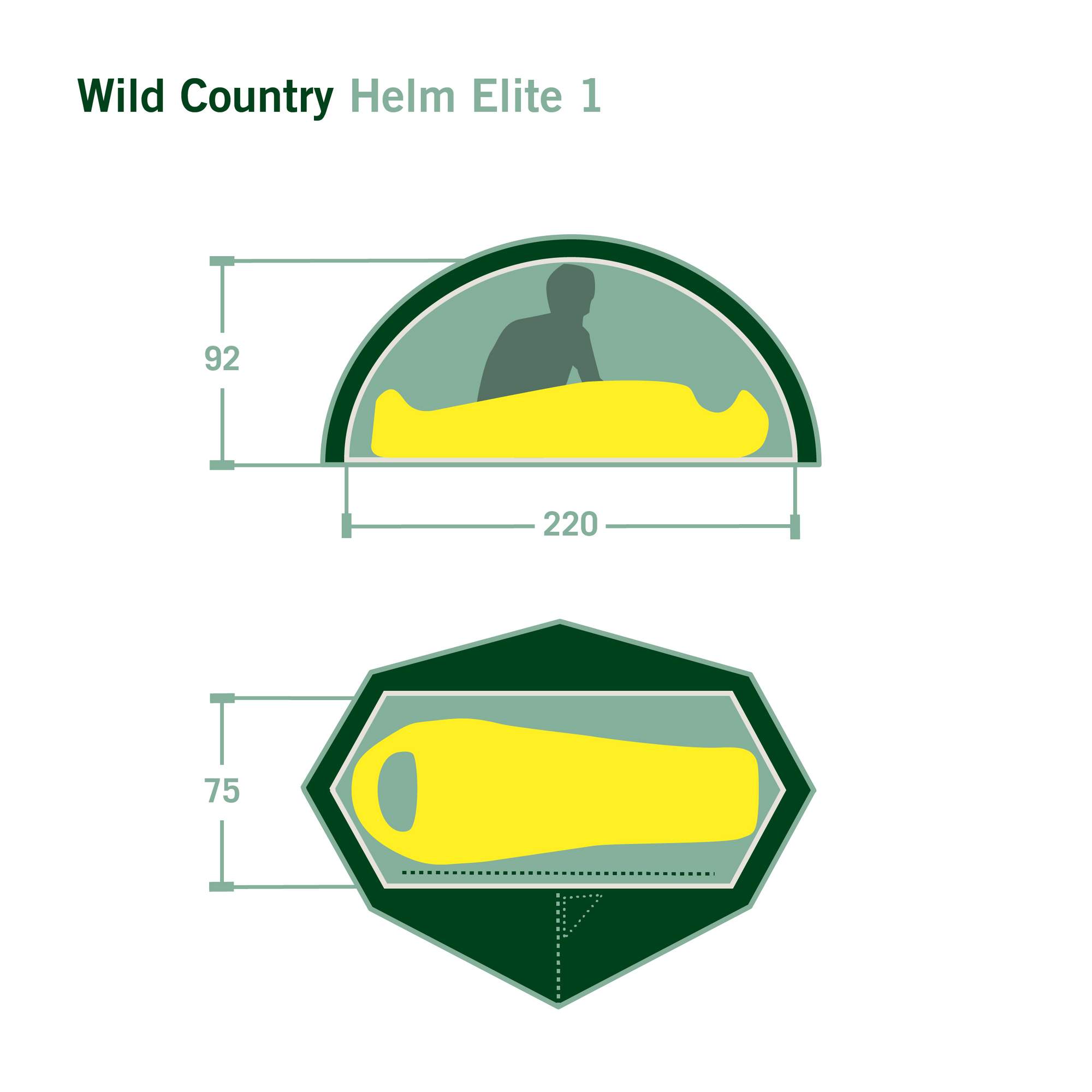 Wild Country HELM ELITE 1 - Einpersonenzelt