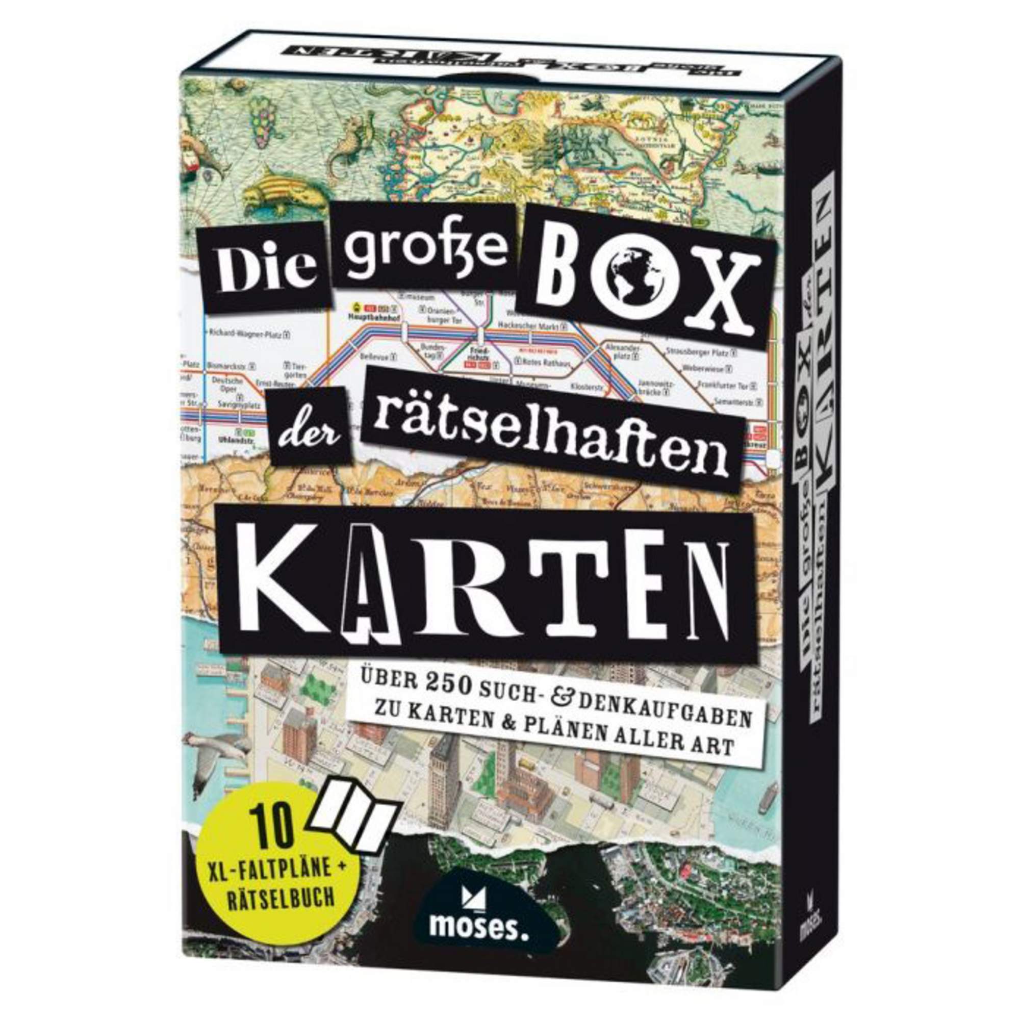 Moses Verlag DIE GROßE BOX DER RÄTSELHAFTEN KARTEN - Reisespiel