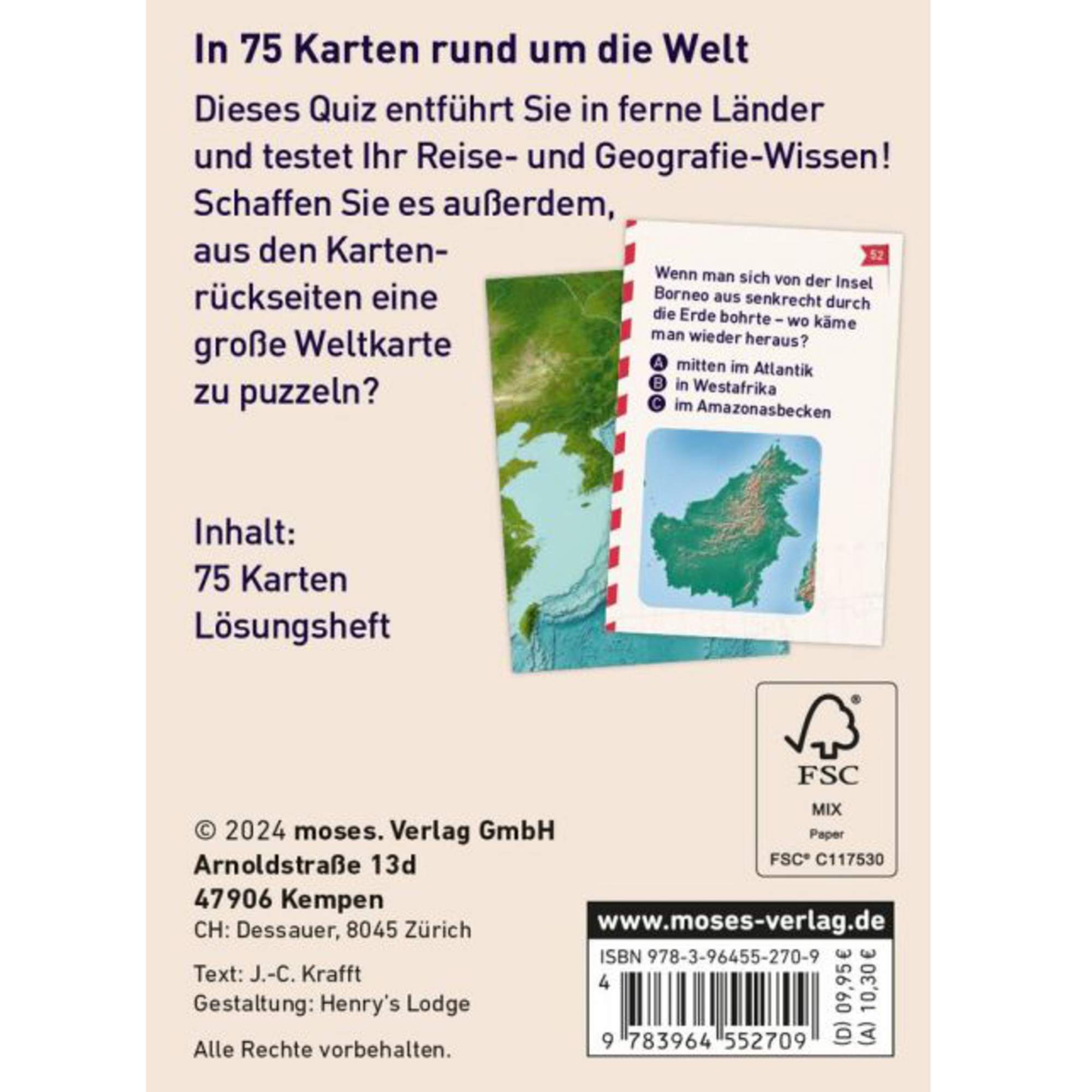 Moses Verlag DAS GLOBETROTTER-QUIZ - Reisespiel