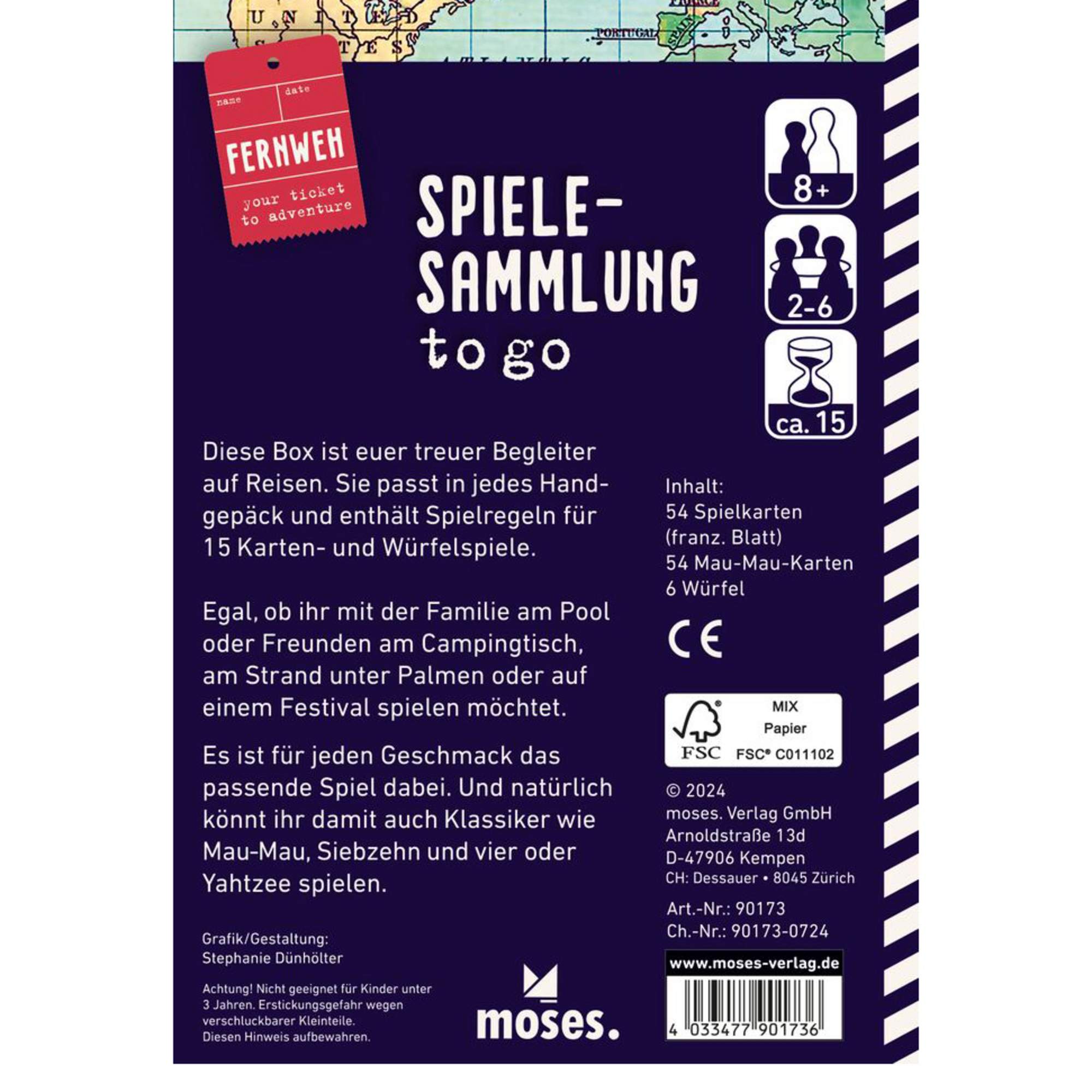 Moses Verlag SPIELESAMMLUNG TO GO - Reisespiel