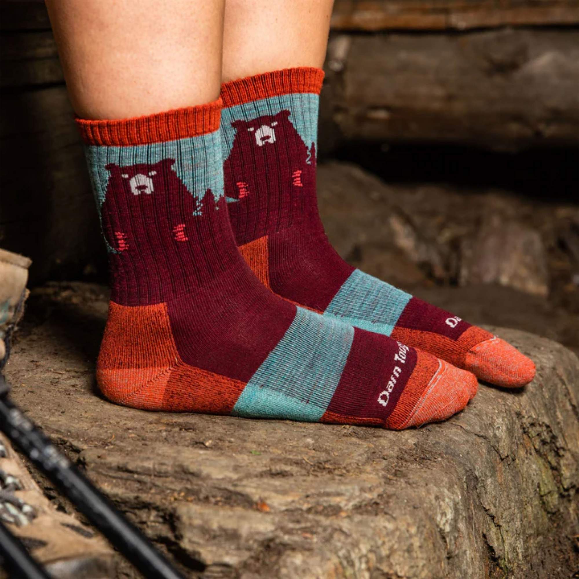 Darn Tough BEAR TOWN MICRO CREW LIGHT CUSHION Damen - Wandersocken