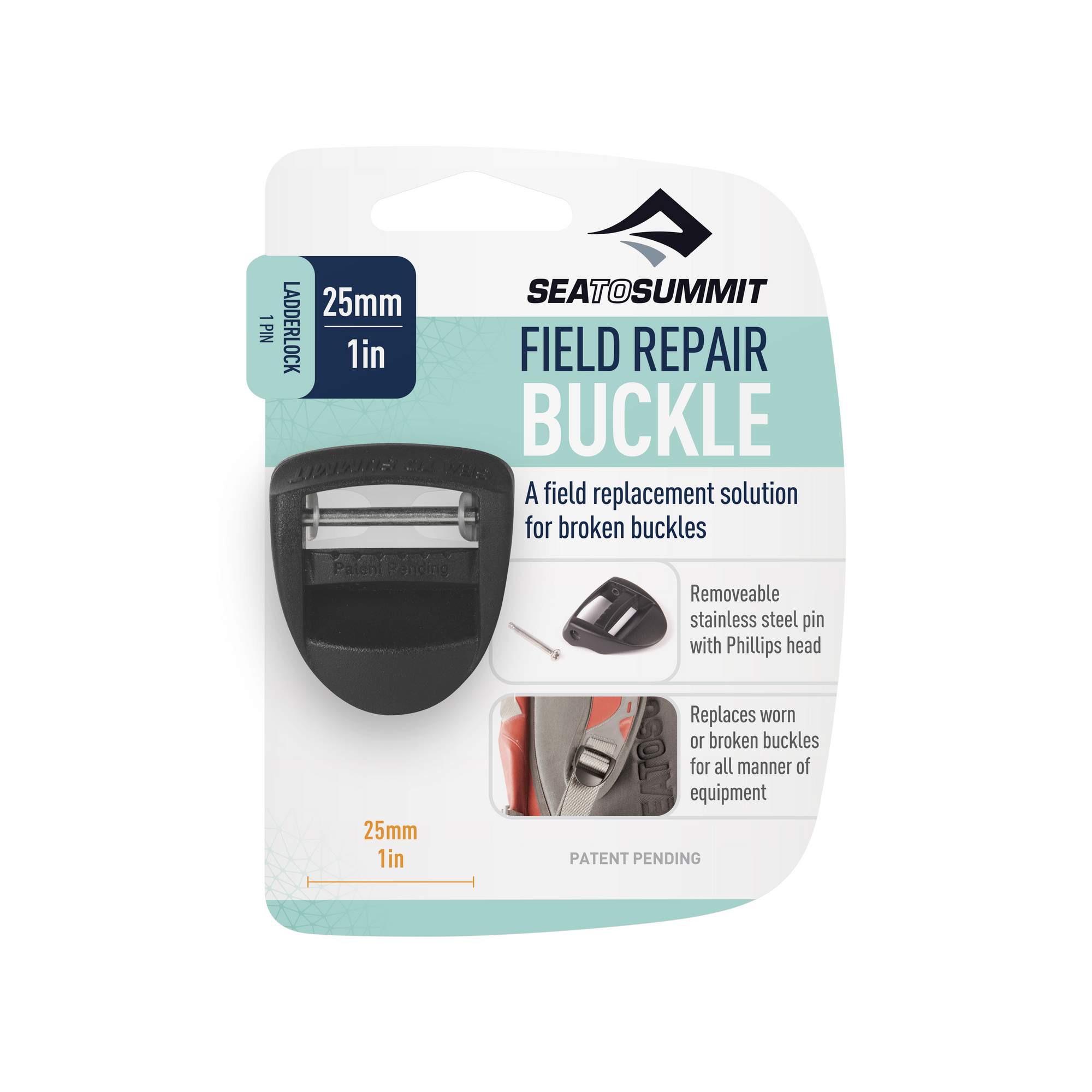 Sea to Summit FIELD REPAIR BUCKLE - 25MM - Rucksack-Zubehör