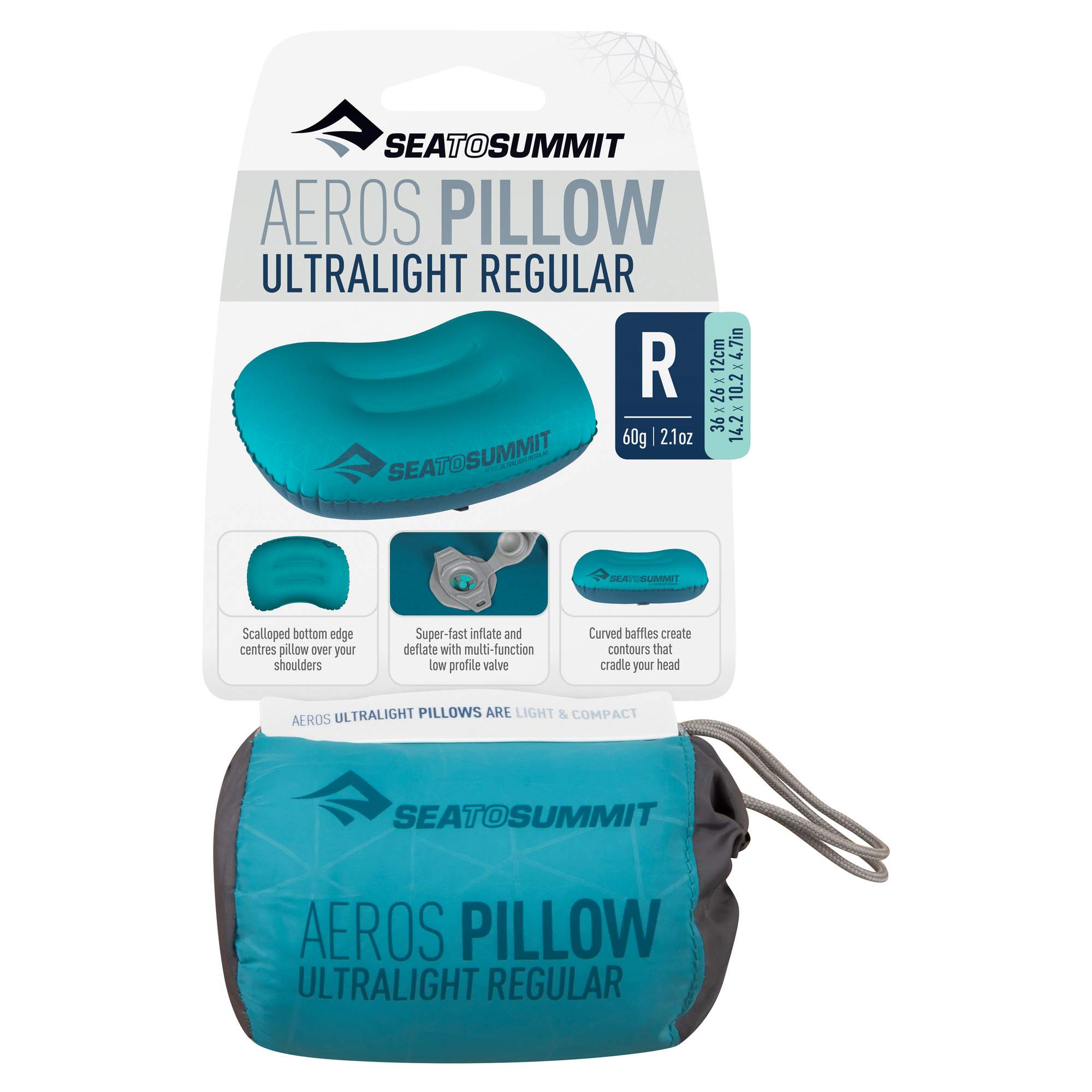 Sea to Summit AEROS ULTRALIGHT PILLOW REGULAR - Kissen