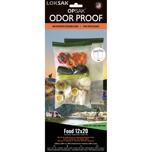 Loksak OPSAK 12X20, 2 STÜCK (INNER 30.5X50.2CM) FOOD, CLOTHES - Packbeutel Ansicht 1