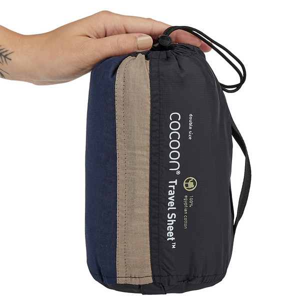 Cocoon TRAVELSHEET DOUBLE SIZE - ÄGYPTISCHE BAUMWOLLE - Schlafsack Inlett Ansicht 2