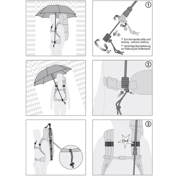 Euroschirm SWING HANDSFREE - Regenschirm Ansicht 8
