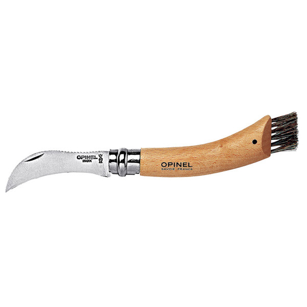Opinel NO 08 PILZMESSER MIT BÜRSTE, BLISTER - Klappmesser Ansicht 1