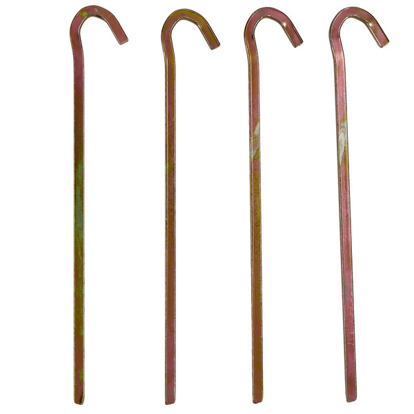 STEEL SQUARE-END PEGS, 23 CM (4 STK) - Zeltheringe