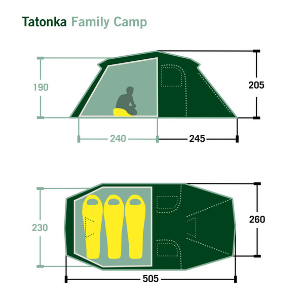 Tatonka FAMILY CAMP - Familienzelt Ansicht 2