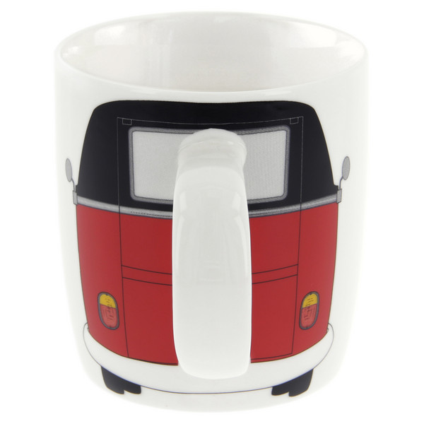 Brisa VW T1 BUS KAFFEETASSE IN GESCHENKBOX - ROT/SCHWARZ - Becher Ansicht 2