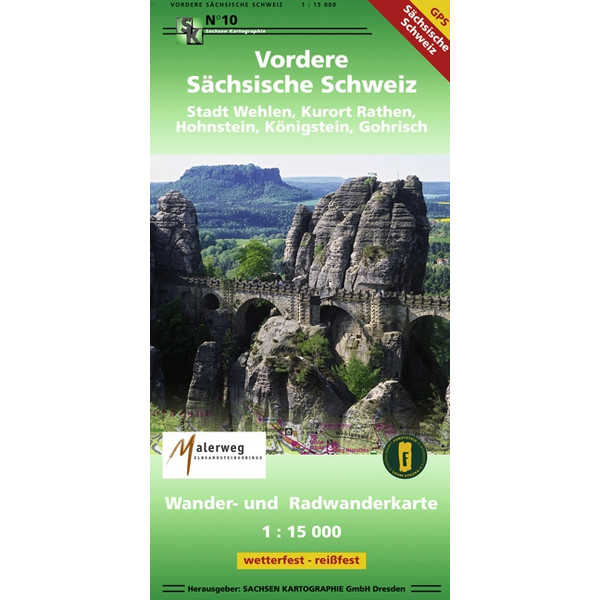 SÄCHSICHSCHE SCHWEIZ - Wanderkarte