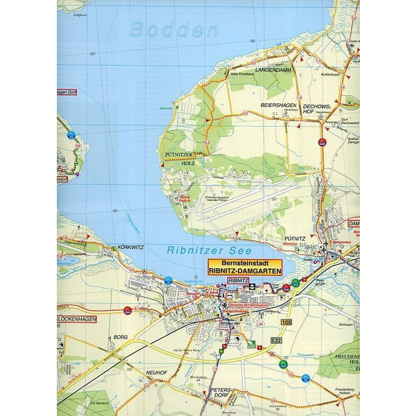 OSTSEEBAD GRAAL-MÜRITZ, RIBNITZ-DAMGARTE - Wanderkarte Ansicht 3