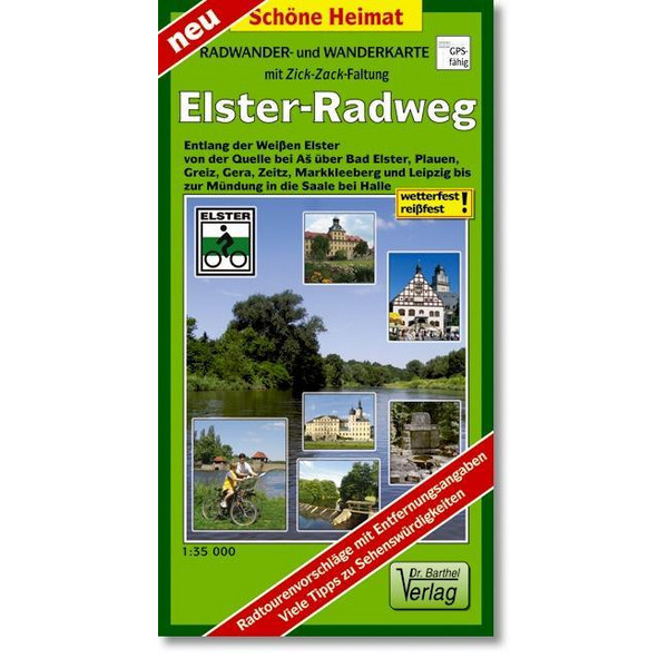 ELSTERRADWEG RADWANDER- UND WANDERKARTE - Wanderkarte Ansicht 1