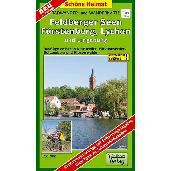 FELDBERGER SEEN, FÜRSTENBERG, LYCHEN UND UMGEBUNG - Wanderkarte Ansicht 1