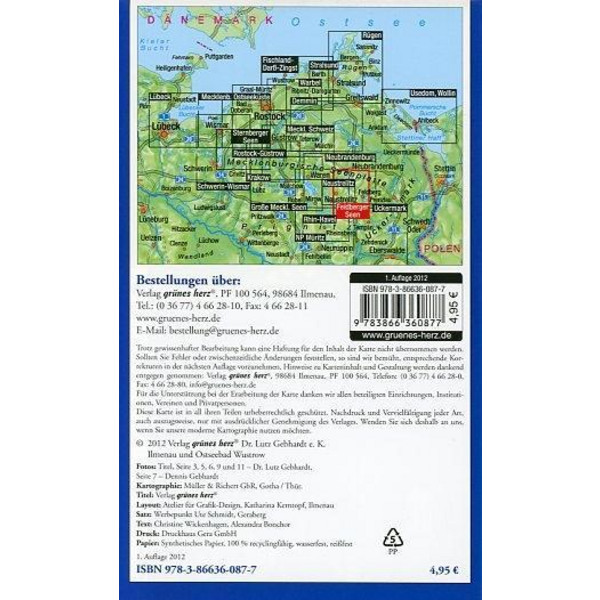 FELDBERGER SEENLANDSCHAFT POCKET FAHRRAD - Fahrradkarte Ansicht 2