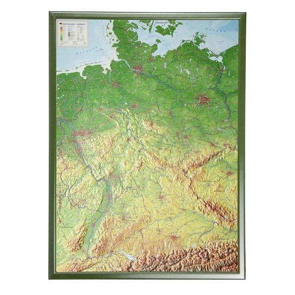 DEUTSCHLAND 1 : 1 200 000 MIT RAHMEN - Poster Ansicht 1