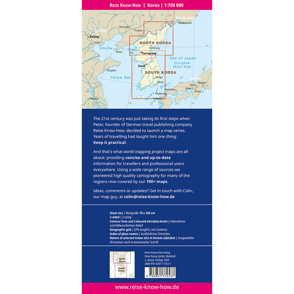 RKH WMP KOREA, NORD UND SÜD - Straßenkarte Ansicht 3