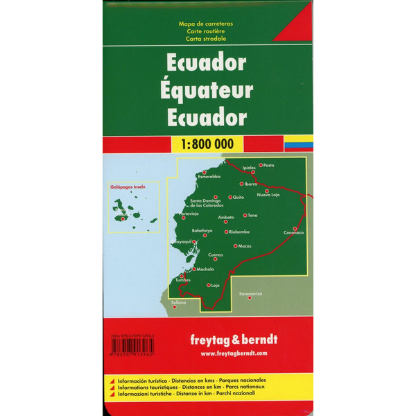 F+B ECUADOR/GALAPAGOS 1:600T/1:800T - Straßenkarte Ansicht 2