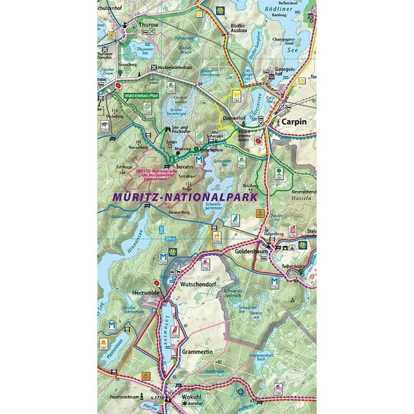 NEUSTRELITZ - FELDBERGER SEENLANDSCHAFT 1:50.000 Ansicht 2