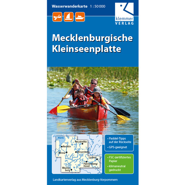 MECKLENBURGISCHE KLEINSEENPLATTE 1:50.000 - Wasserkarte Ansicht 1
