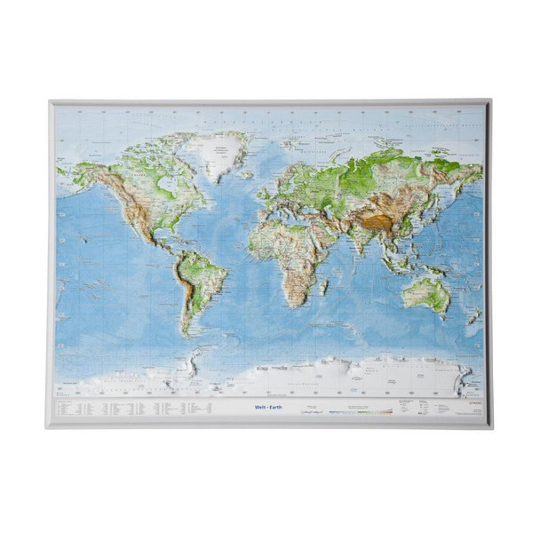 WELT KLEIN 1:107.000.000 - Weltkarte Ansicht 3