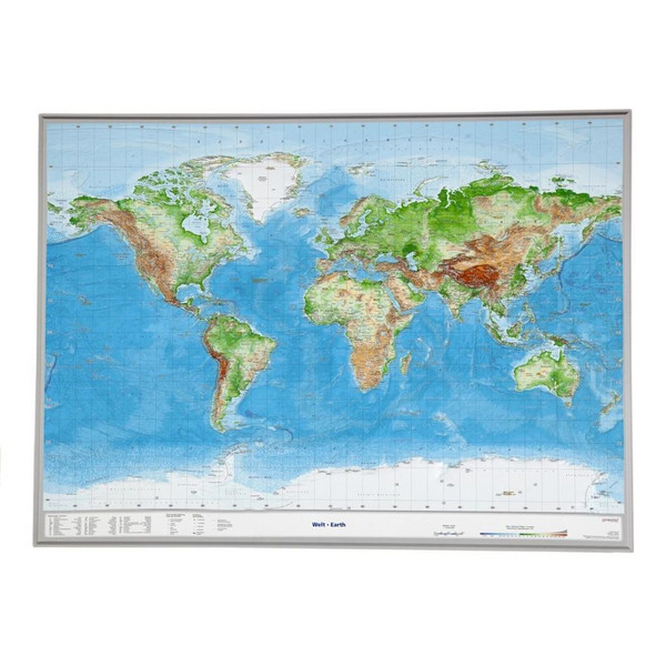 GROSS 1 : 53.000.000 - Weltkarte