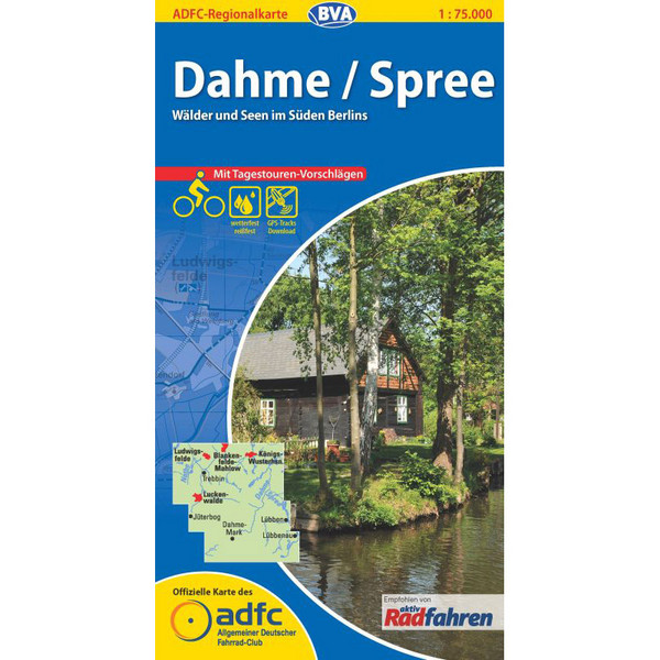 ADFC REGIONALKARTE DAHME / SPREE - Fahrradkarte Ansicht 1