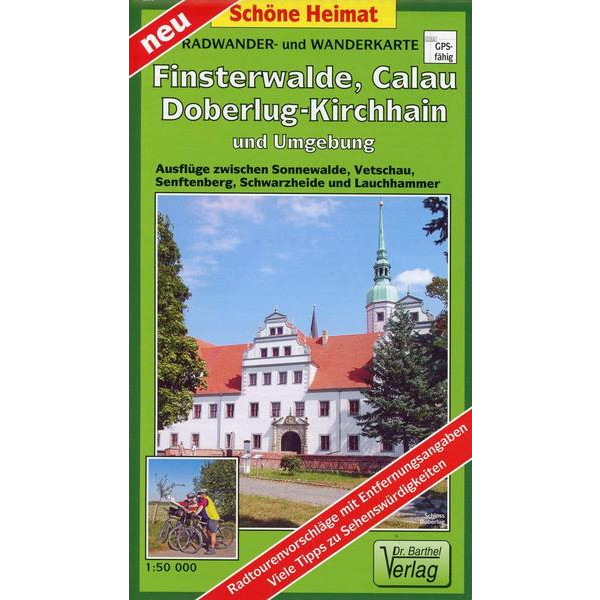 UND WANDERKARTE FINSTERWALDE, CALAU - Wanderkarte