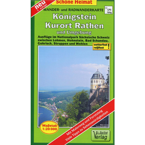 RADWANDER- UND WANDERKARTE KÖNIGSTEIN, K - Wanderkarte Ansicht 1