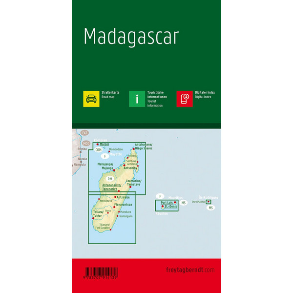 MADAGASKAR 1 : 1 000 000 - Straßenkarte Ansicht 2