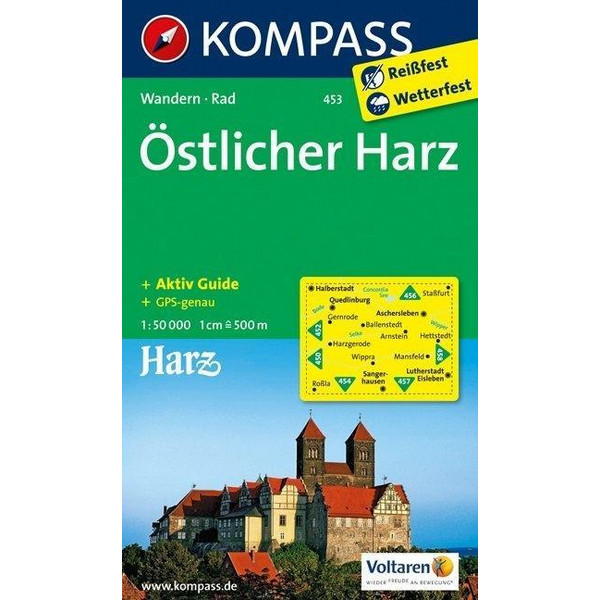 453 ÖSTLICHER HARZ 1 : 50 000 - Wanderkarte