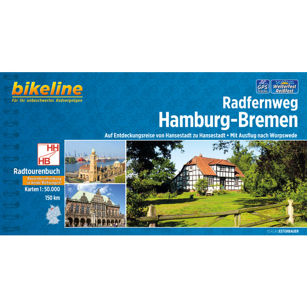 BIKELINE RADFERNWEG HAMBURG-BREMEN - Radwanderführer Ansicht 1