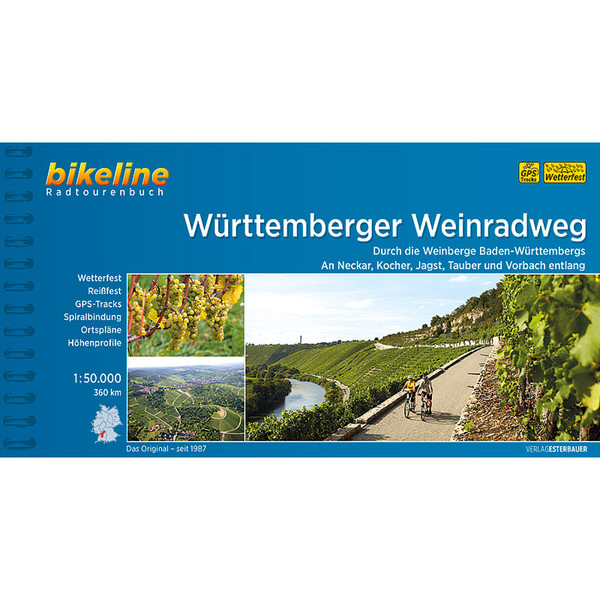 BIKELINE WÜRTTEMBERGER WEINRADWEG - Radwanderführer Ansicht 1