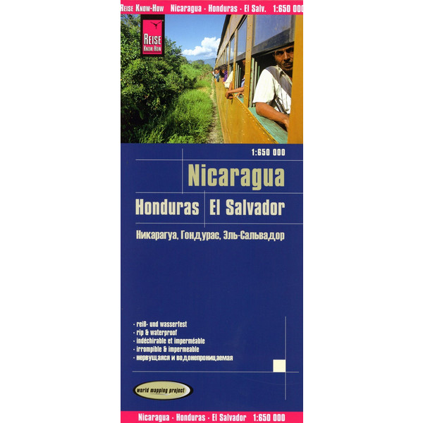 WMP NICARAGUA, HONDURAS, EL SALVADOR - Straßenkarte