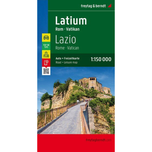 LATIUM - ROM - VATIKAN 1 : 150 000 - Straßenkarte