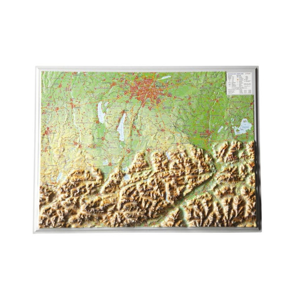 BAYERISCHES OBERLAND 1 : 400.000 - Karte