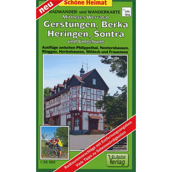 MITTLERES WERRATAL, GERSTUNGEN, BERKA, HERINGEN - Wanderkarte Ansicht 1