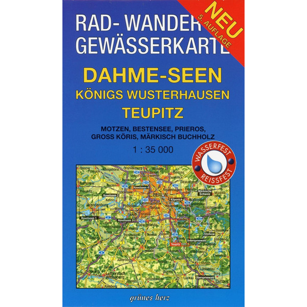 DAHME-SEEN: KÖNIGS WUSTERHAUSEN, TEUPITZ - Fahrradkarte Ansicht 1