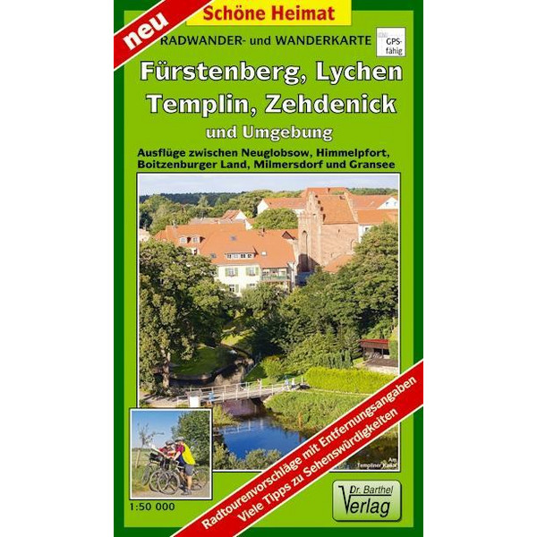FÜRSTENBERG, LYCHEN, TEMPLIN, ZEHDENICK - Wanderkarte Ansicht 1