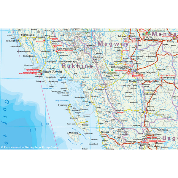 RKH WMP MYANMAR 1 : 1.500.000 - Straßenkarte Ansicht 2