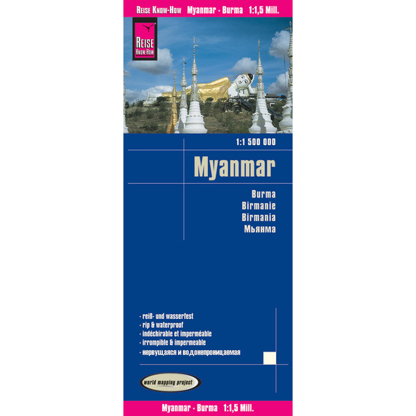 WMP MYANMAR 1 : 1.500.000 - Straßenkarte