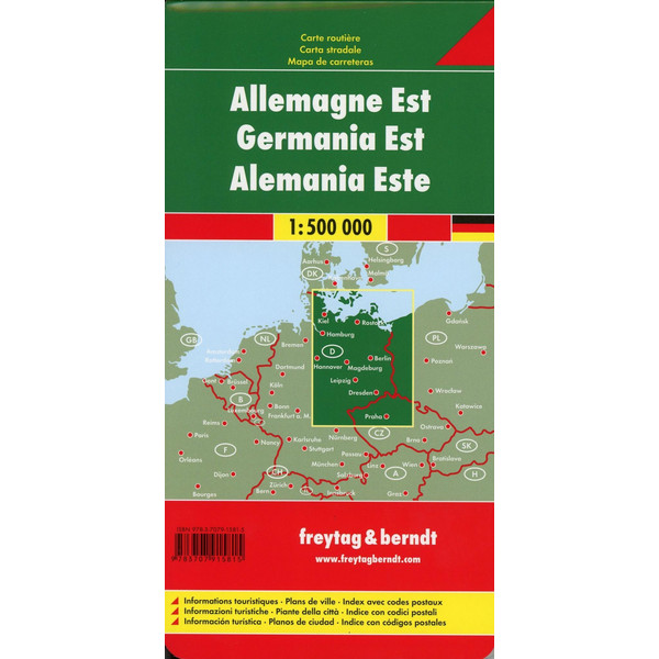 F+B DEUTSCHLAND OST 1:500.000 AUTOKARTE - Straßenkarte Ansicht 3