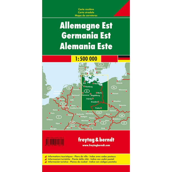 F+B DEUTSCHLAND OST 1:500.000 AUTOKARTE - Straßenkarte Ansicht 2