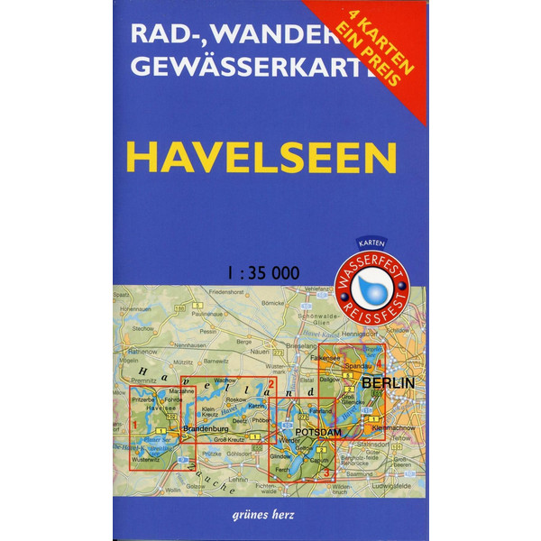 RAD-, WANDER- UND GEWÄSSERKARTEN-SET: HAVELSEEN - Fahrradkarte Ansicht 1