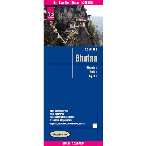 WMP BHUTAN 1 : 250.000 - Straßenkarte