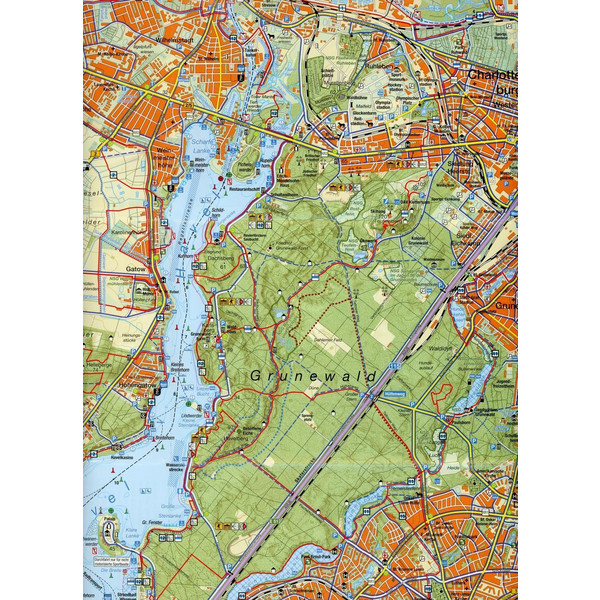 HAVELSEEN 4: VOM WANNSEE ZUM TEGELER SEE - Fahrradkarte Ansicht 2