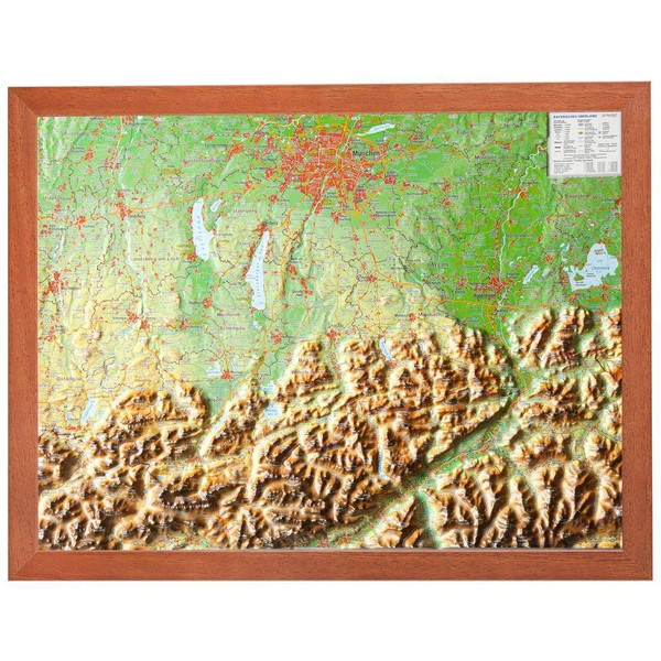RELIEF BAYERISCHES OBERLAND 1:400.000 MI - Karte Ansicht 1