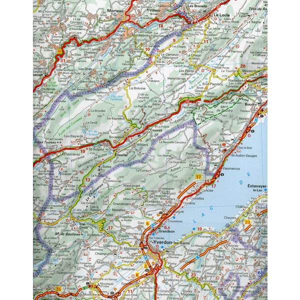MICHELIN FRANZÖSISCHE JURA 1:150.000 - Straßenkarte Ansicht 3